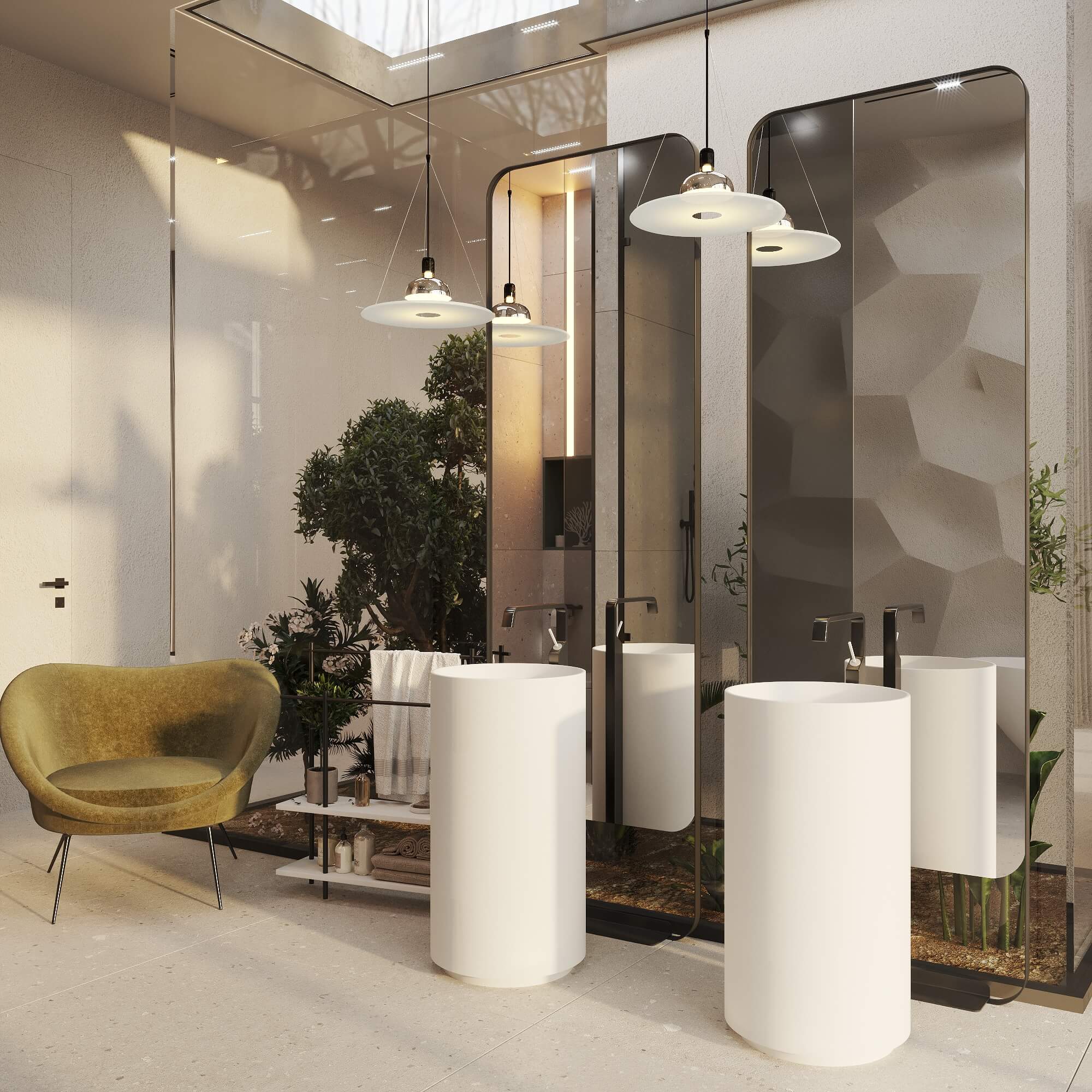 Свет, пронизывающий пространство