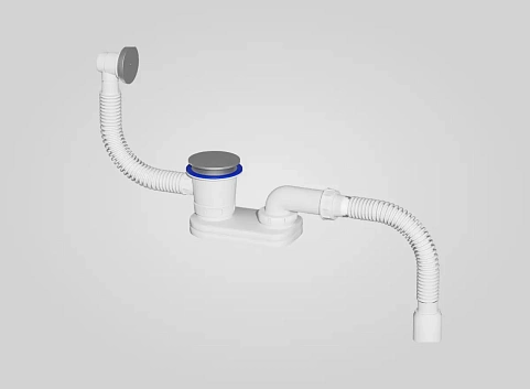 СИФОН ДЛЯ ВАННЫ С ПЕРЕЛИВОМ